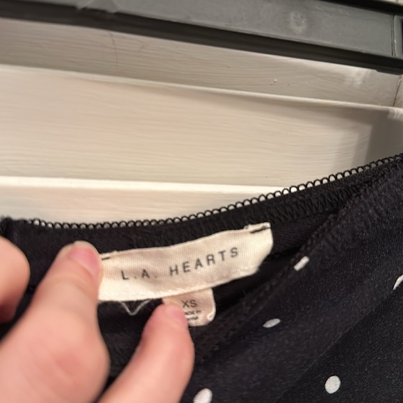 NEVER WORN Navy polka dot Midi skirt- size XS! - Picture 4 of 5